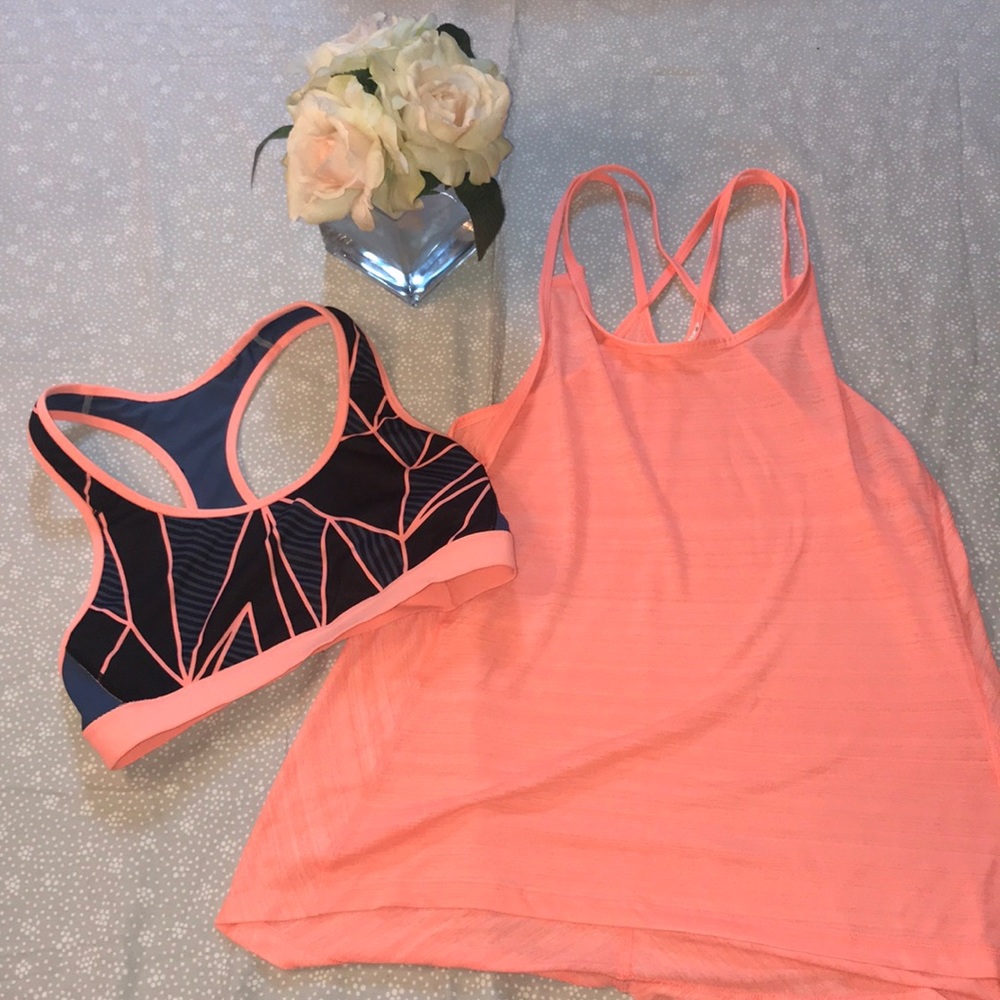 Champion size Medium workout top and sports bra